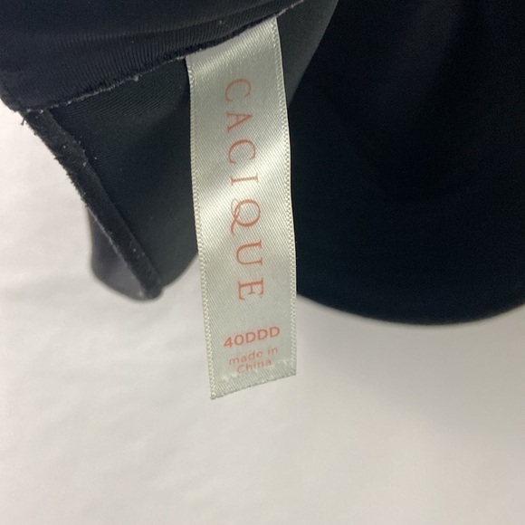 Cacique Black Lightly Lined Full Coverage 42D Bra - Picture 14 of 16